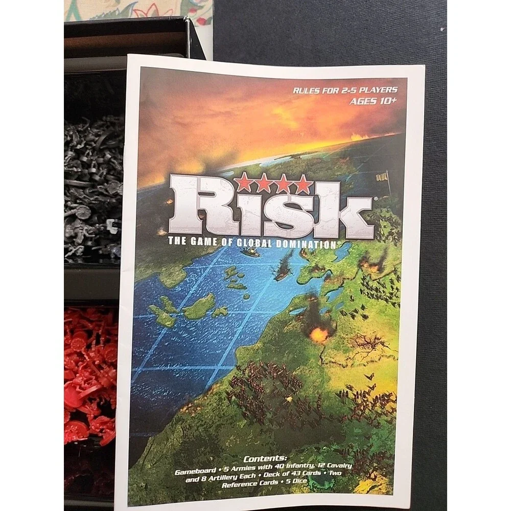 Risk The Game Of Global Domination Board Game 2010 Hasbro Strategy Complete